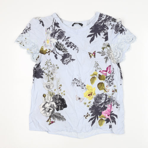 Oasis Women's Floral Blouse in Multicoloured UK 8