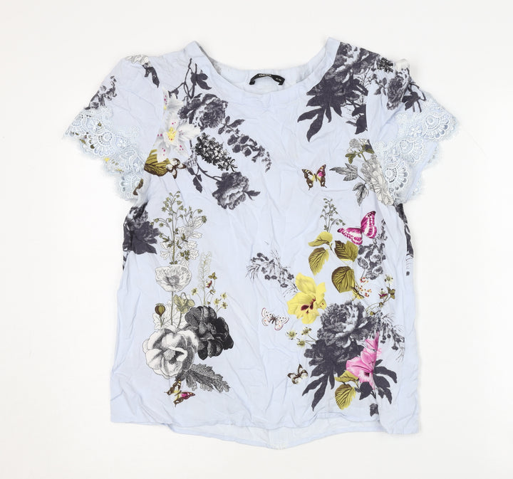Oasis Women's Floral Blouse in Multicoloured UK 8