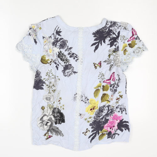 Oasis Women's Floral Blouse in Multicoloured UK 8