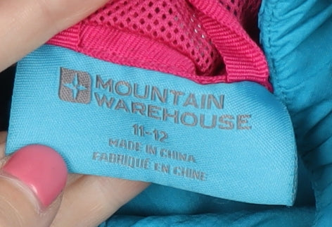 Mountain Warehouse Girls Blue Rain Coat 11-12 Years