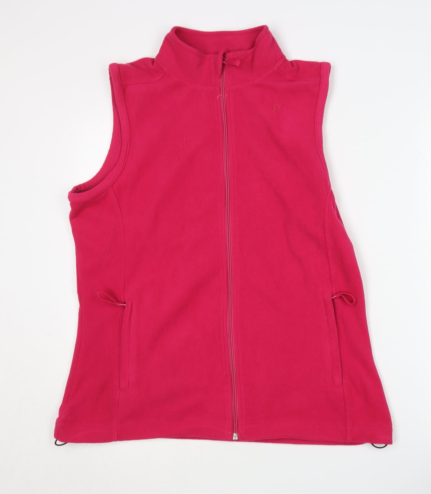 Crane Women's Pink Fleece Waistcoat L Full Zip