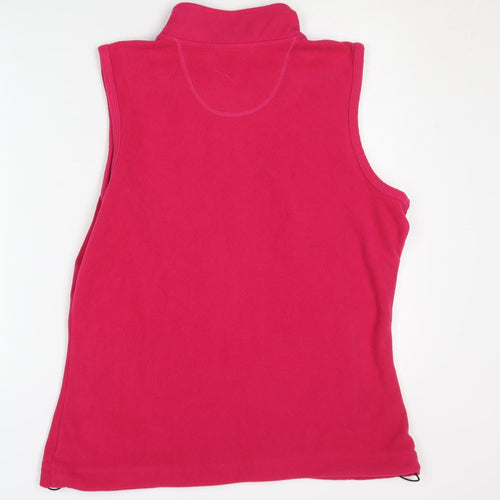 Crane Women's Pink Fleece Waistcoat L Full Zip