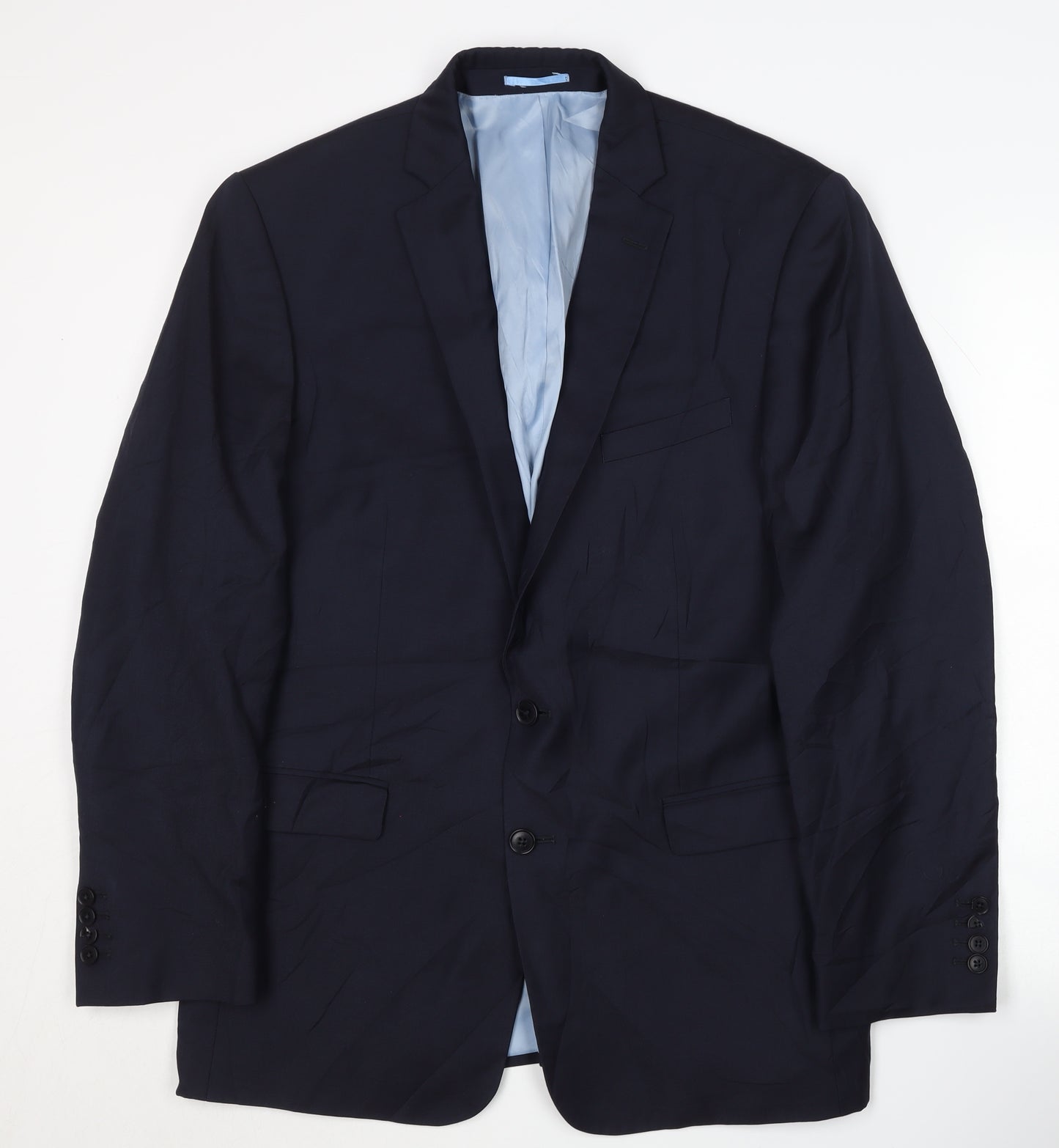 Charles Tyrwhitt Men's Blue Wool Blazer 42R