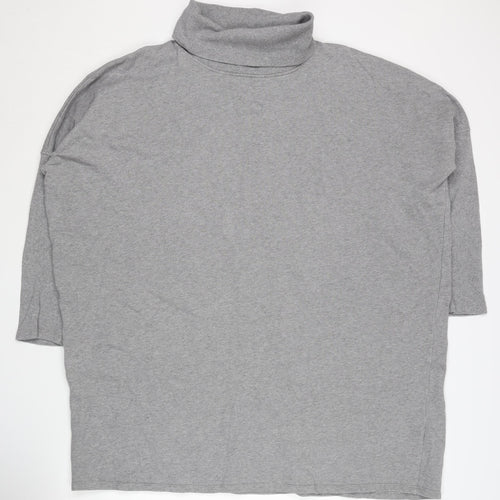 Jack Wills Women’s Grey Roll Neck Jumper Size 14