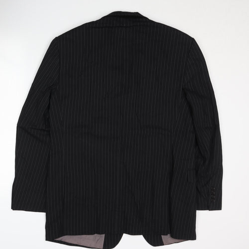 Marks & Spencer Men's Black Pinstripe Suit Jacket 42R