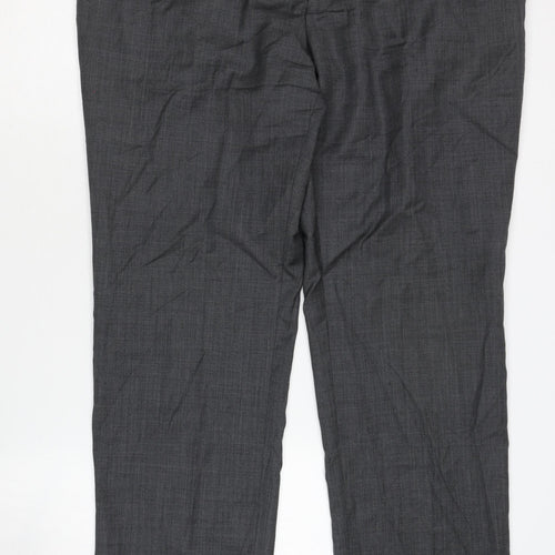 Jaeger Men's Grey Dress Pants, Size 38R, Regular Fit