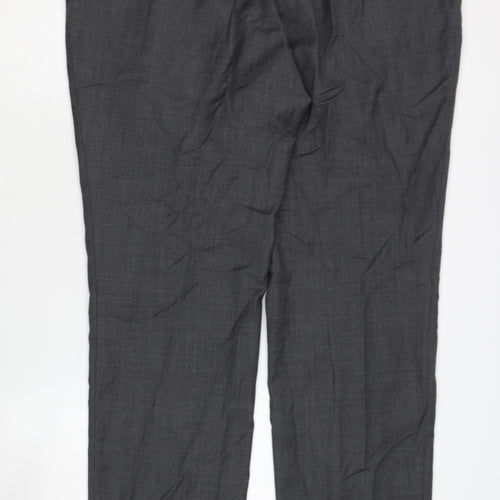 Jaeger Men's Grey Dress Pants, Size 38R, Regular Fit
