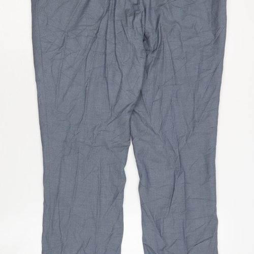 Fellini Men's Blue Dress Pants 38S Tailored Fit