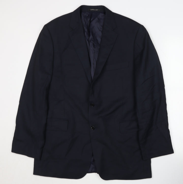 Austin Reed Men's Blue Wool Blazer 44R Regular Fit