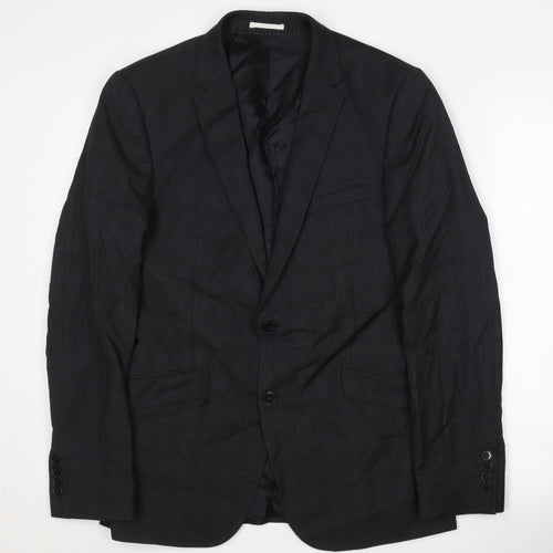 Kin by John Lewis Men's Black Slim Fit Blazer 38