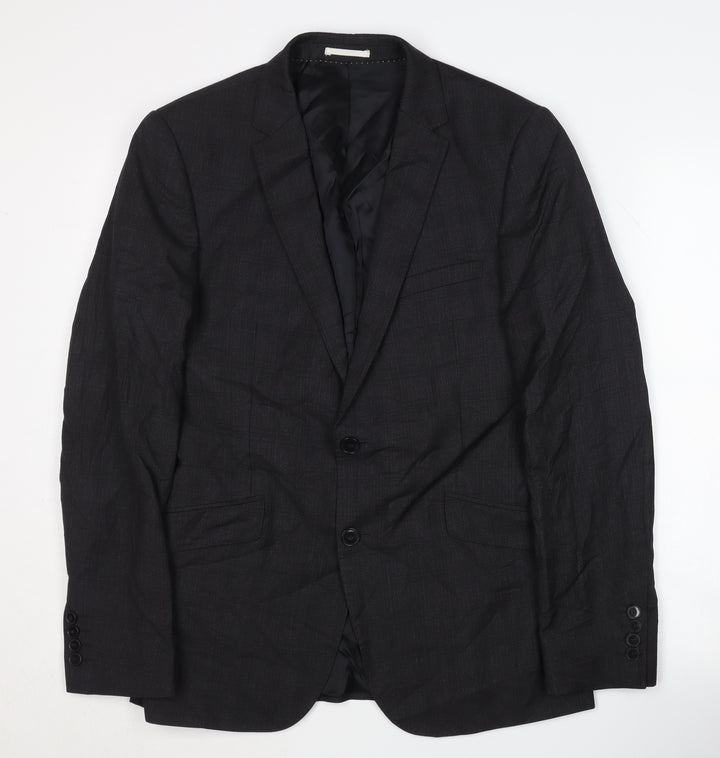 Kin by John Lewis Men's Black Slim Fit Blazer 38