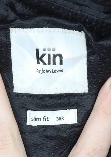 Kin by John Lewis Men's Black Slim Fit Blazer 38