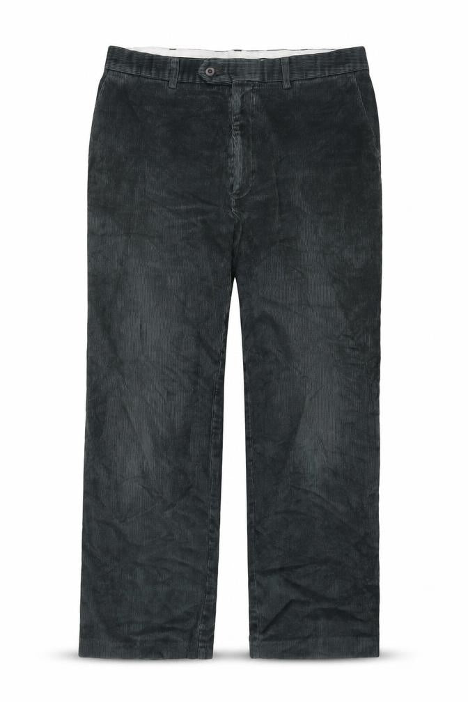 Front view of Marks & Spencer Men’s Black Corduroy Trousers 38 in