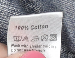 Burton Men's Blue Hooded Denim Jacket, Size L