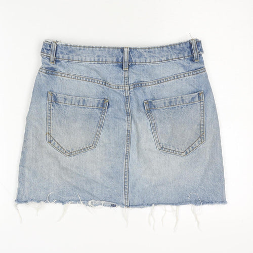 Zara Women’s Blue Denim Mini Skirt Size 8 Casual