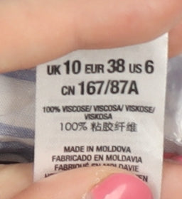 Miss Selfridge Women’s Multicoloured Size 10 Blouse
