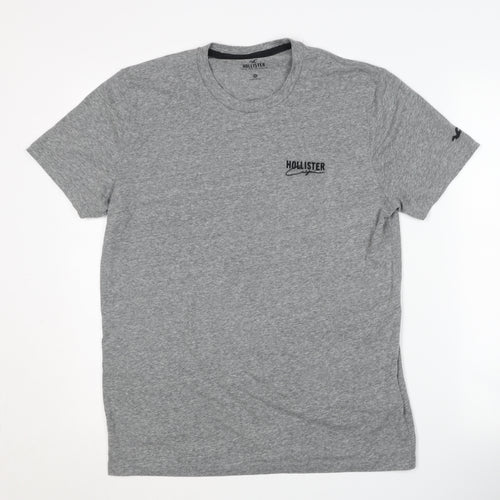 Hollister Men's Grey Medium Crew Neck T-Shirt