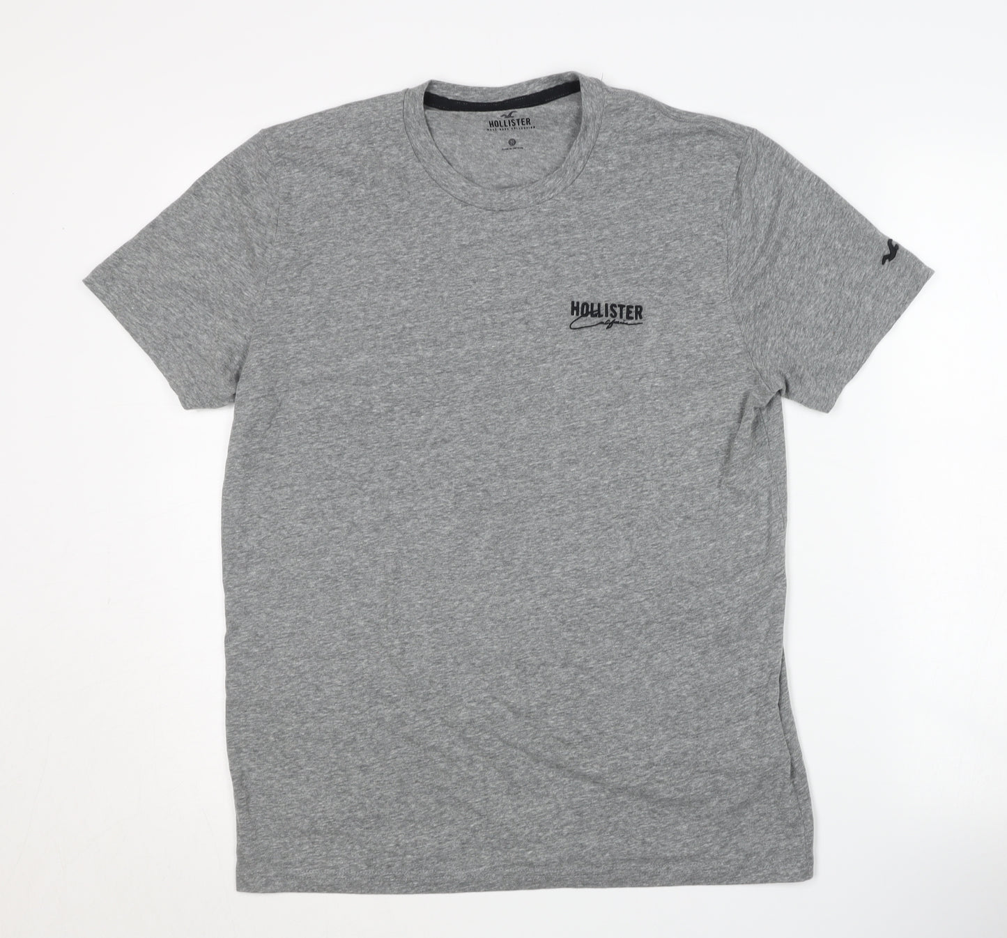 Hollister Men's Grey Medium Crew Neck T-Shirt