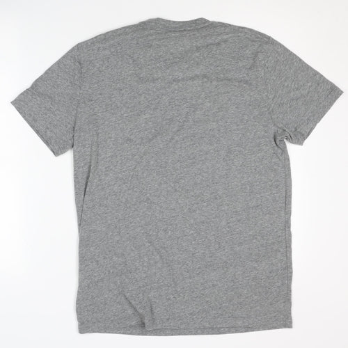 Hollister Men's Grey Medium Crew Neck T-Shirt