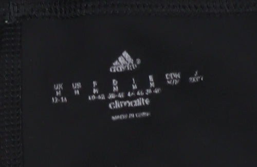 Adidas Women's Black & Blue Slim Fit Leggings Size 12