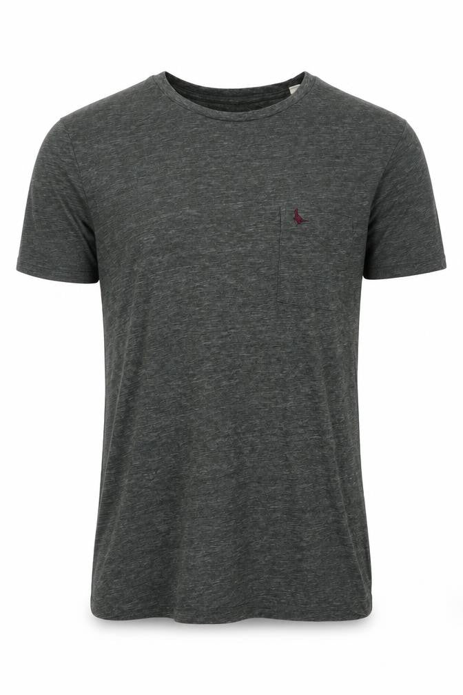 Front view of Jack Wills Men's Grey Crew Neck T-Shirt -, size S