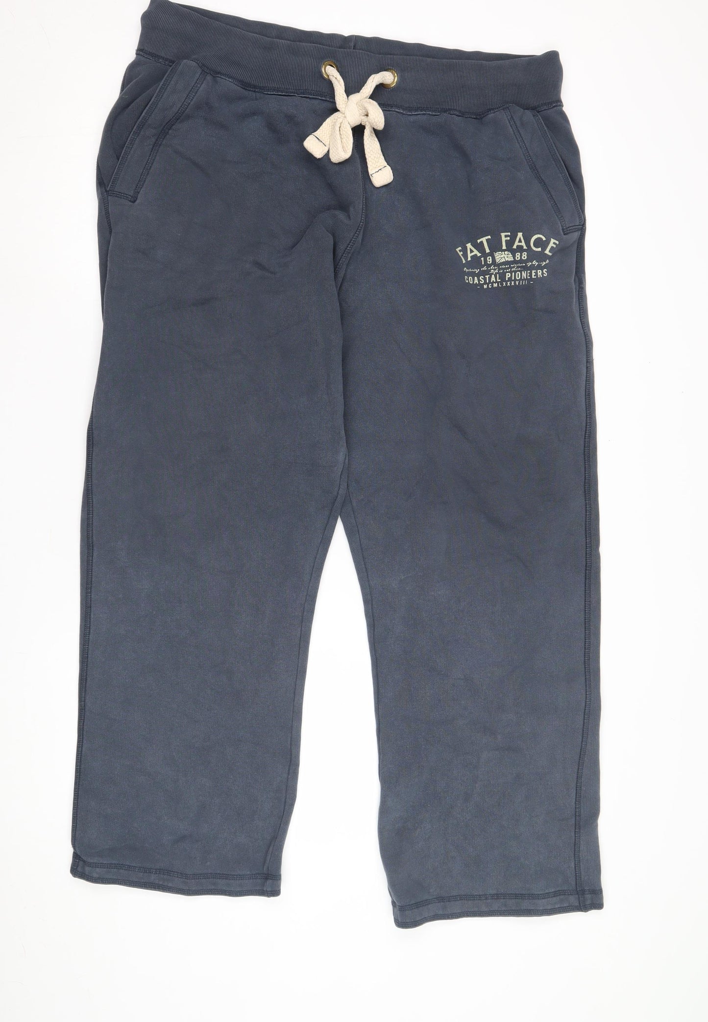Fat Face Unisex Blue Jogger Trousers 2XL
