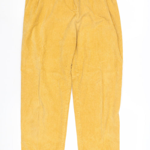 St Michael Yellow Corduroy Trousers Size 12 Women
