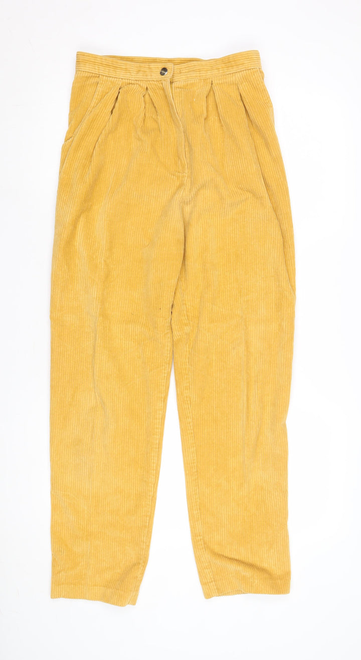 St Michael Yellow Corduroy Trousers Size 12 Women