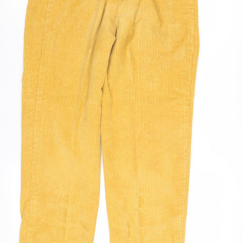 St Michael Yellow Corduroy Trousers Size 12 Women