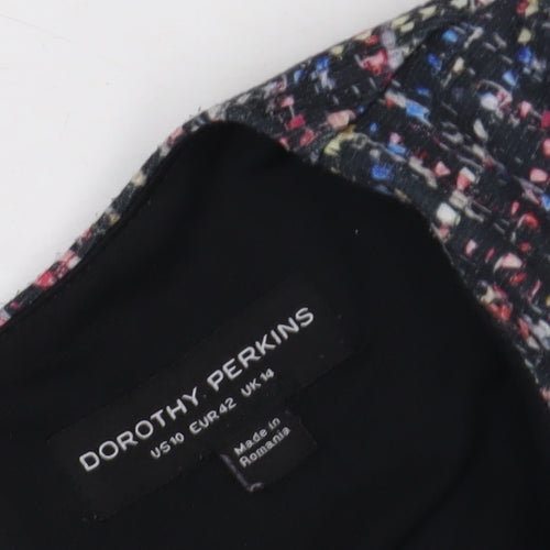 Dorothy Perkins Women's Multicoloured Shift Dress Size 14