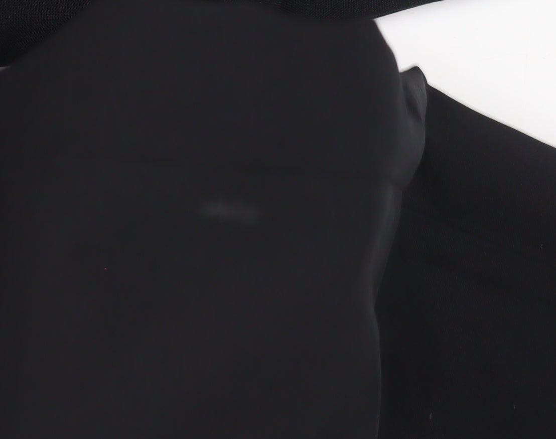 Corporatewear Men's Black Regular Fit Trousers, Size 34