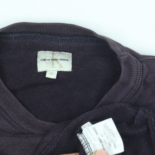 Calvin Klein Unisex Purple Sweatshirt Medium Size