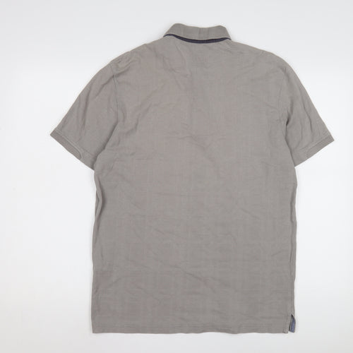 Tom Tailor Men's Grey Polo Shirt - Medium, Classic Style