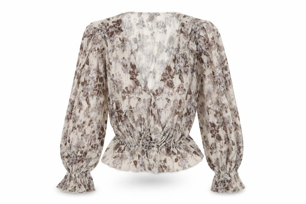 Front view of Mango Women's Multicoloured Floral Blouse UK 10