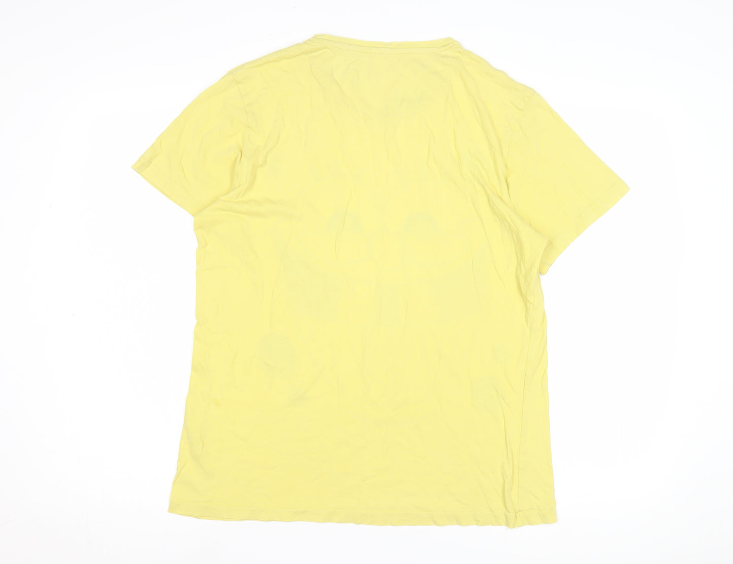 Pull and Bear Yellow SpongeBob Men's L T-Shirt