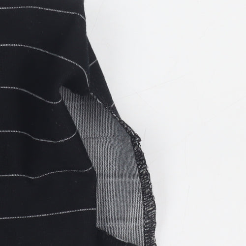 Marks and Spencer Women's Black Striped Trousers Size 14