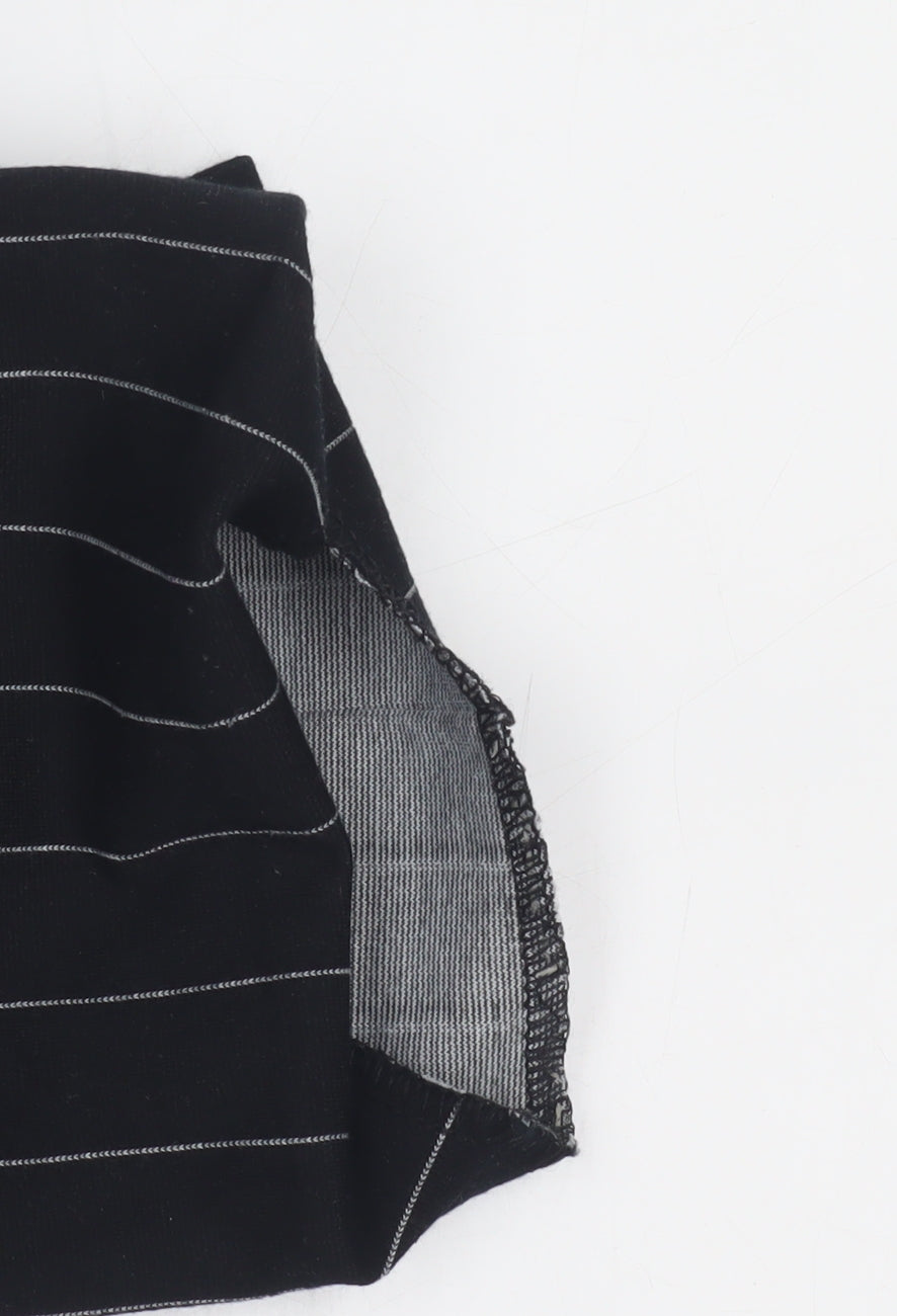 Marks and Spencer Women's Black Striped Trousers Size 14