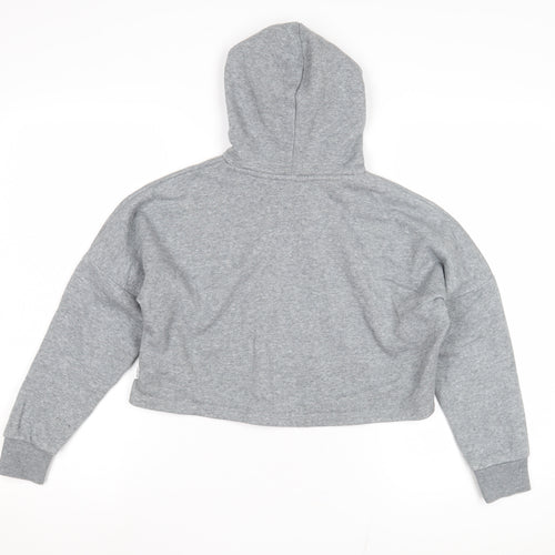 Puma Women's Grey Pullover Hoodie M Casual Logo