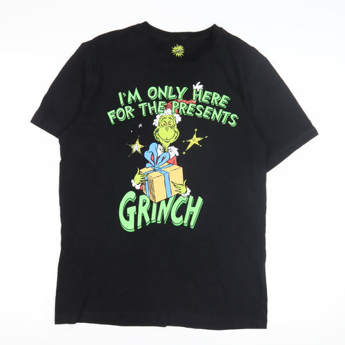Peacocks Men’s Black Grinch Xmas T-Shirt M