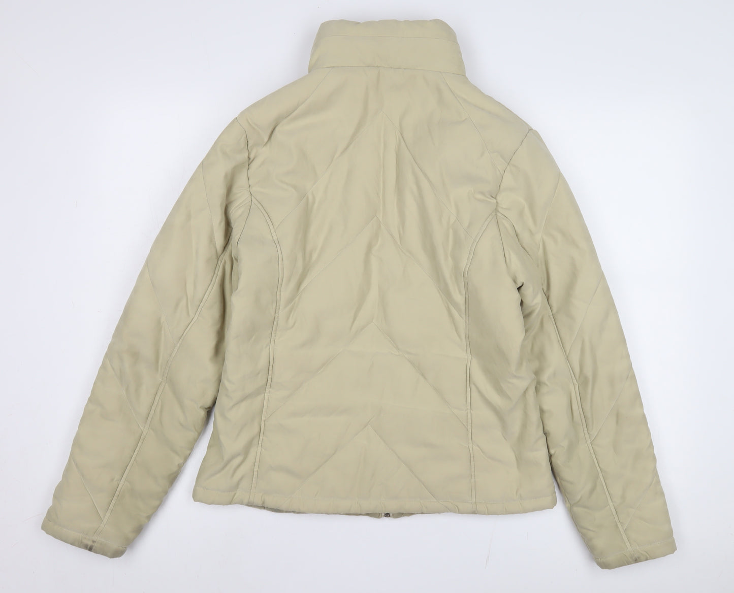Dorothy Perkins Women Beige Size 14 Puffer Jacket