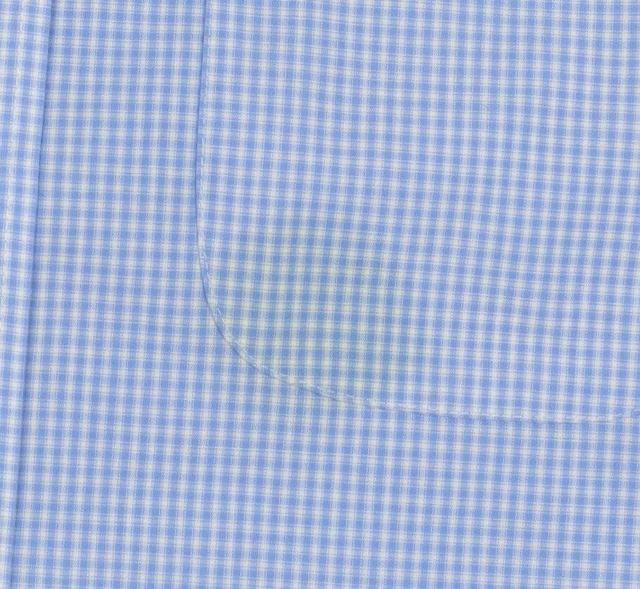 Marks and Spencer Men's Blue Check Dress Shirt