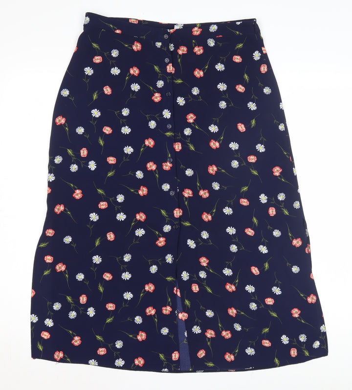 Red Herring Women's Floral Button Skirt, Size 12
