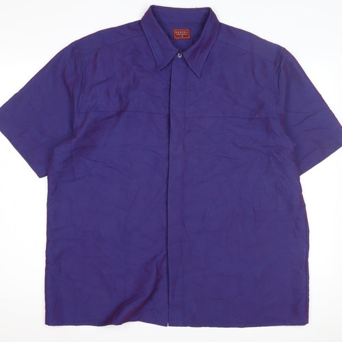 Burton Menswear Purple Short Sleeve Shirt - L
