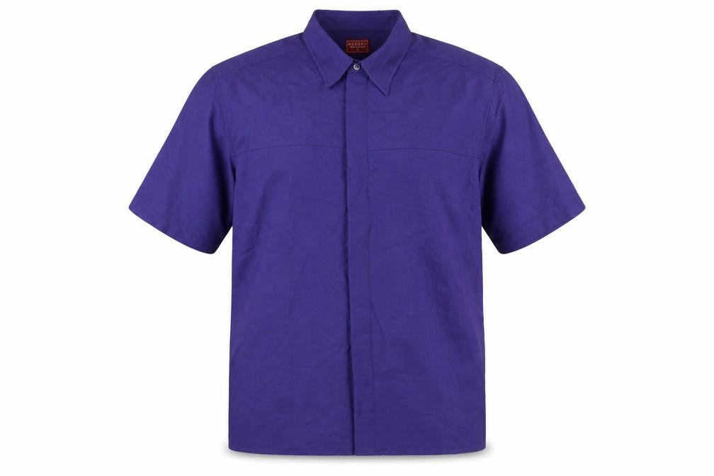 Burton Menswear Purple Short Sleeve Shirt - L