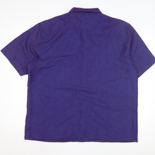 Burton Menswear Purple Short Sleeve Shirt - L