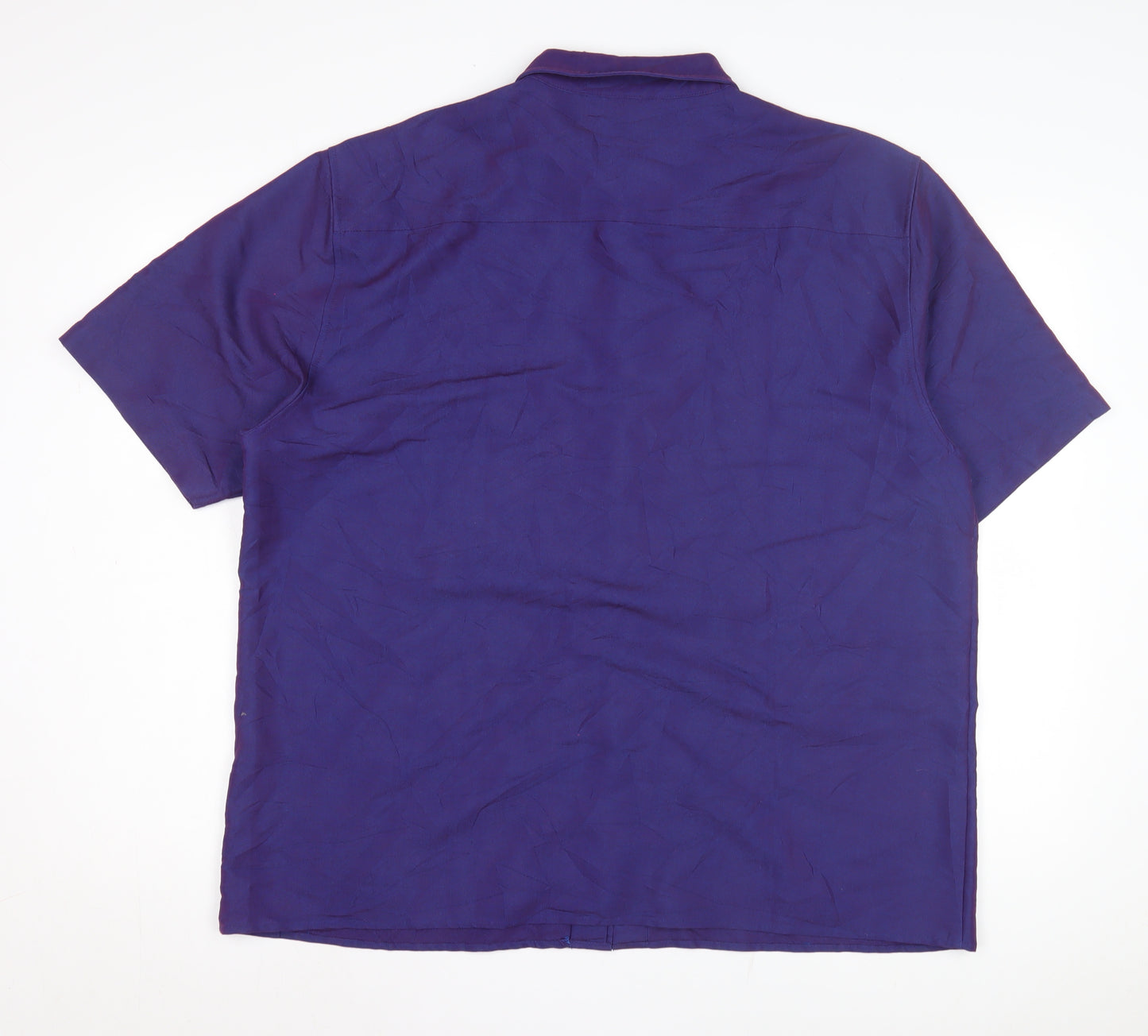 Burton Menswear Purple Short Sleeve Shirt - L
