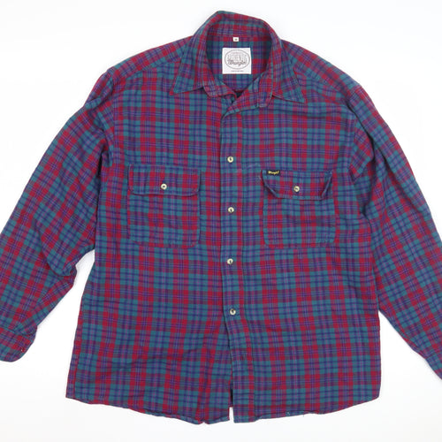 Wrangler Men's Multicoloured M Plaid Button-Up Shirt