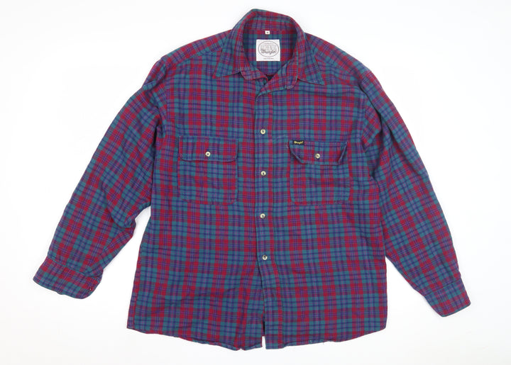Wrangler Men's Multicoloured M Plaid Button-Up Shirt