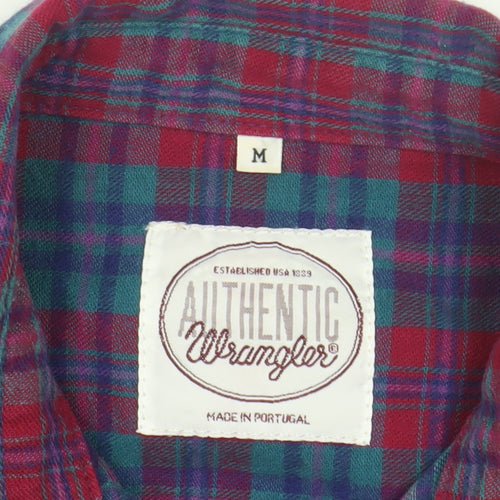 Wrangler Men's Multicoloured M Plaid Button-Up Shirt