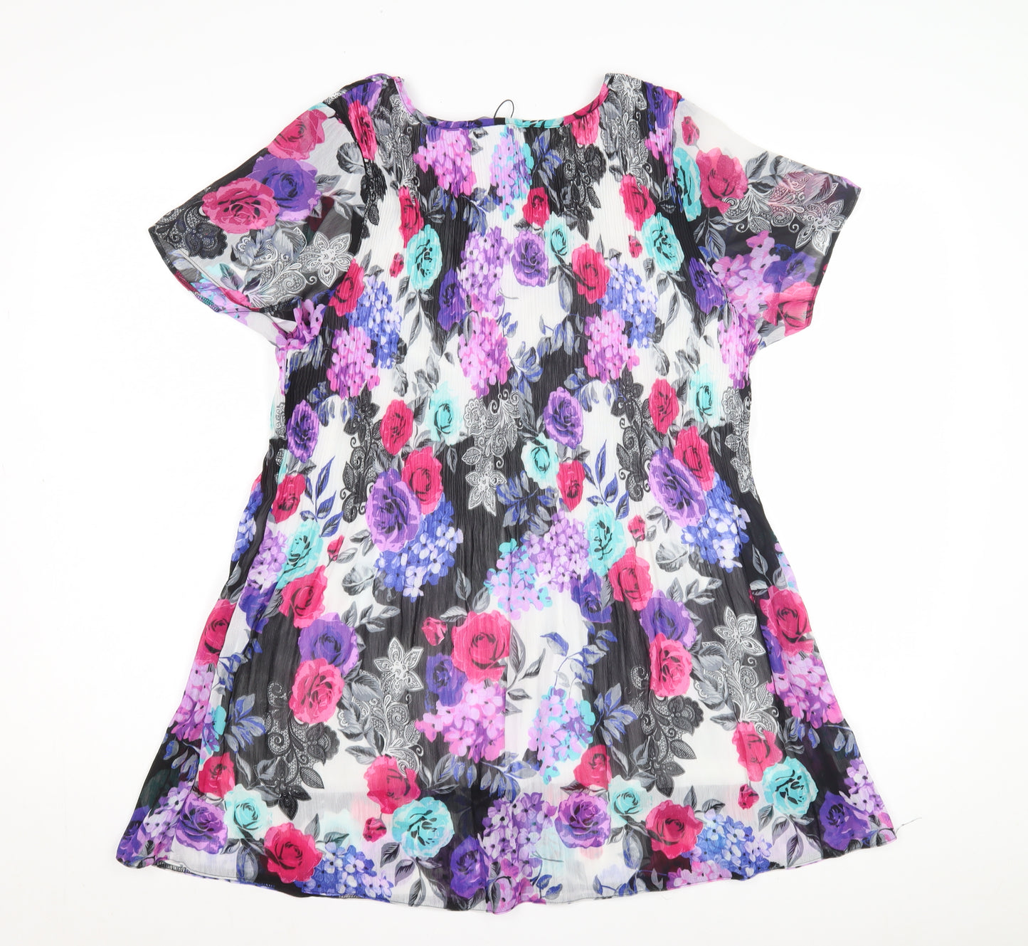David Emanuel Women's Floral Blouse, Size 18, Multicolour